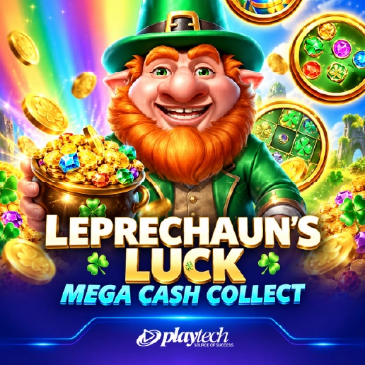 Leprechaun's Luck Mega Cash Collect Playtech slot game icon